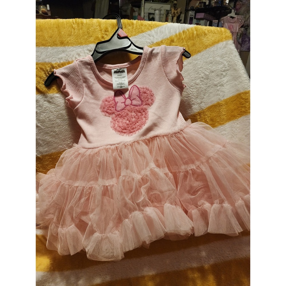 Disney Minnie Mouse Baby Girls Pink Tutu Dress Size 18 Months NWT - Picture 3 of 4